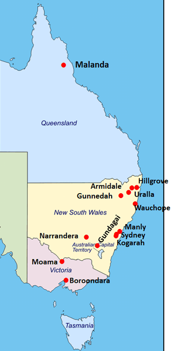 See map of Australia
