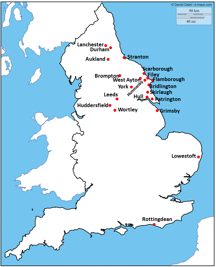 See map of England