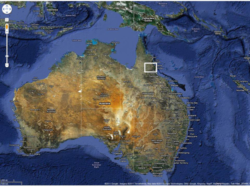 Malanda, Queensland, context map