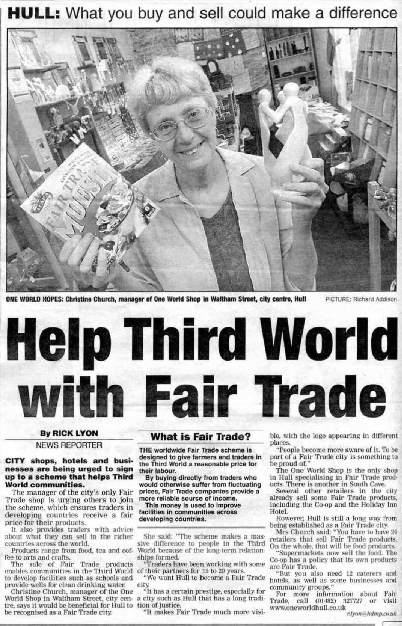 Help the Third World with Fair Trade