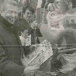 Alan Johnson receiving the petition from a Chinese dragon